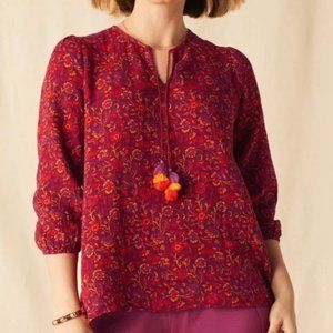 NWT - NIB - Matilda Jane Coral Reef Medallion Printed Blouse Size Large